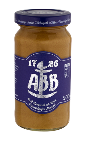 ABB Düsseldorfer Mostert im 200ml Glas Senf